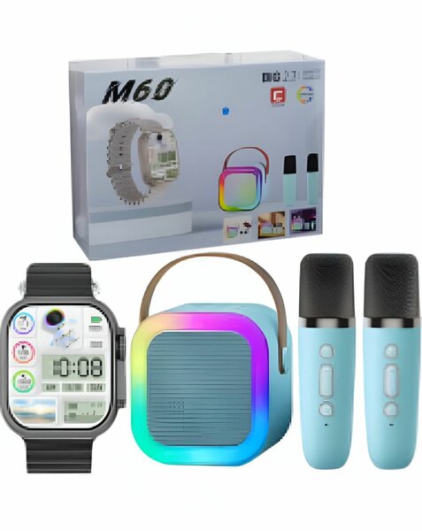M60 Smartwatch with K12 Bluetooth Speaker - Ultimate Tech