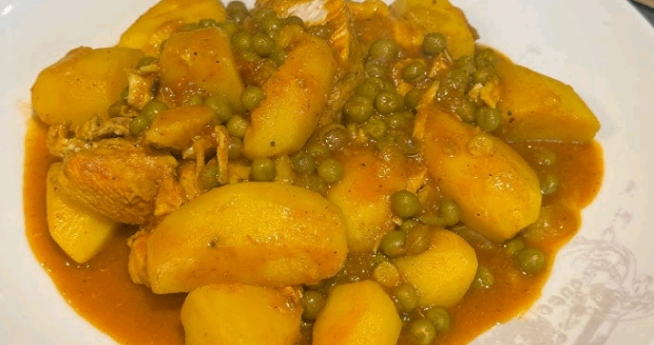 Ragoût petit pois au poulet