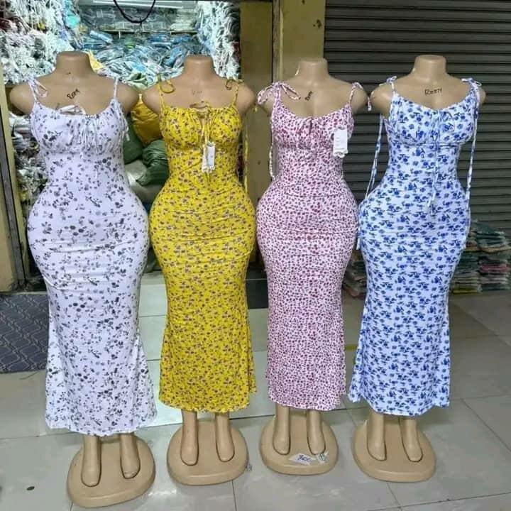 Robe longue à motifs élégante