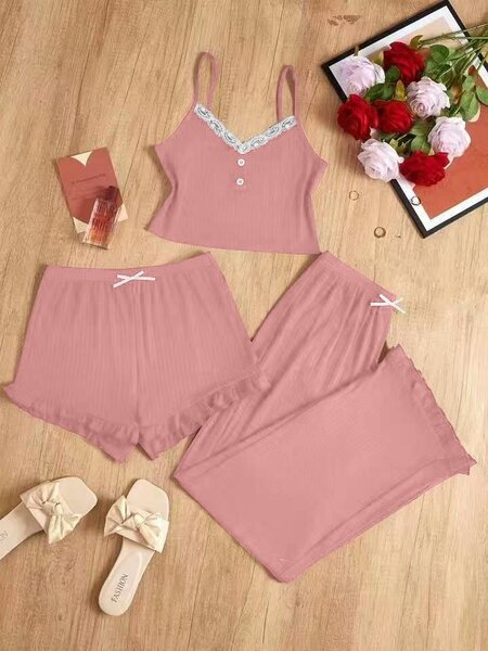 Ensemble Pyjama Femme 3 Pièces