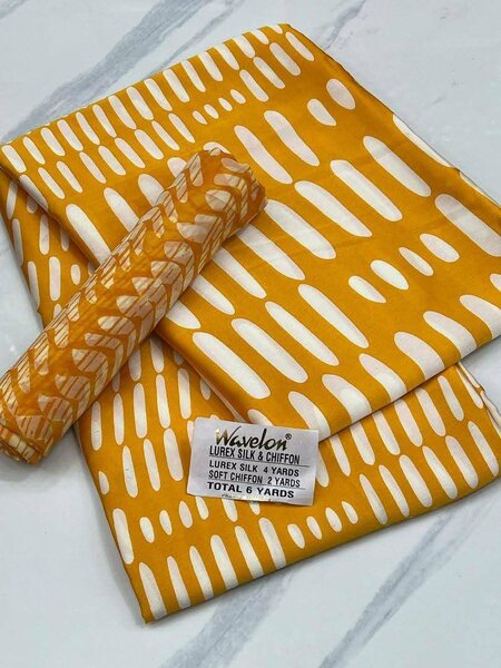 Tissu Lurex Soie et Chiffon