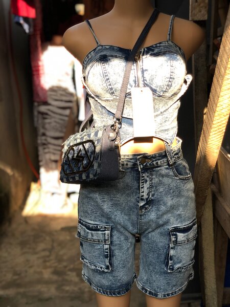 Ensemble en jean avec sac