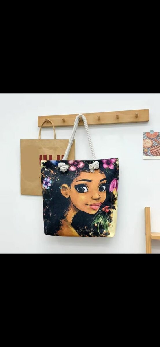 Sac cabas coloré en toile