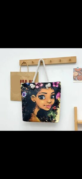 Sac cabas coloré en toile