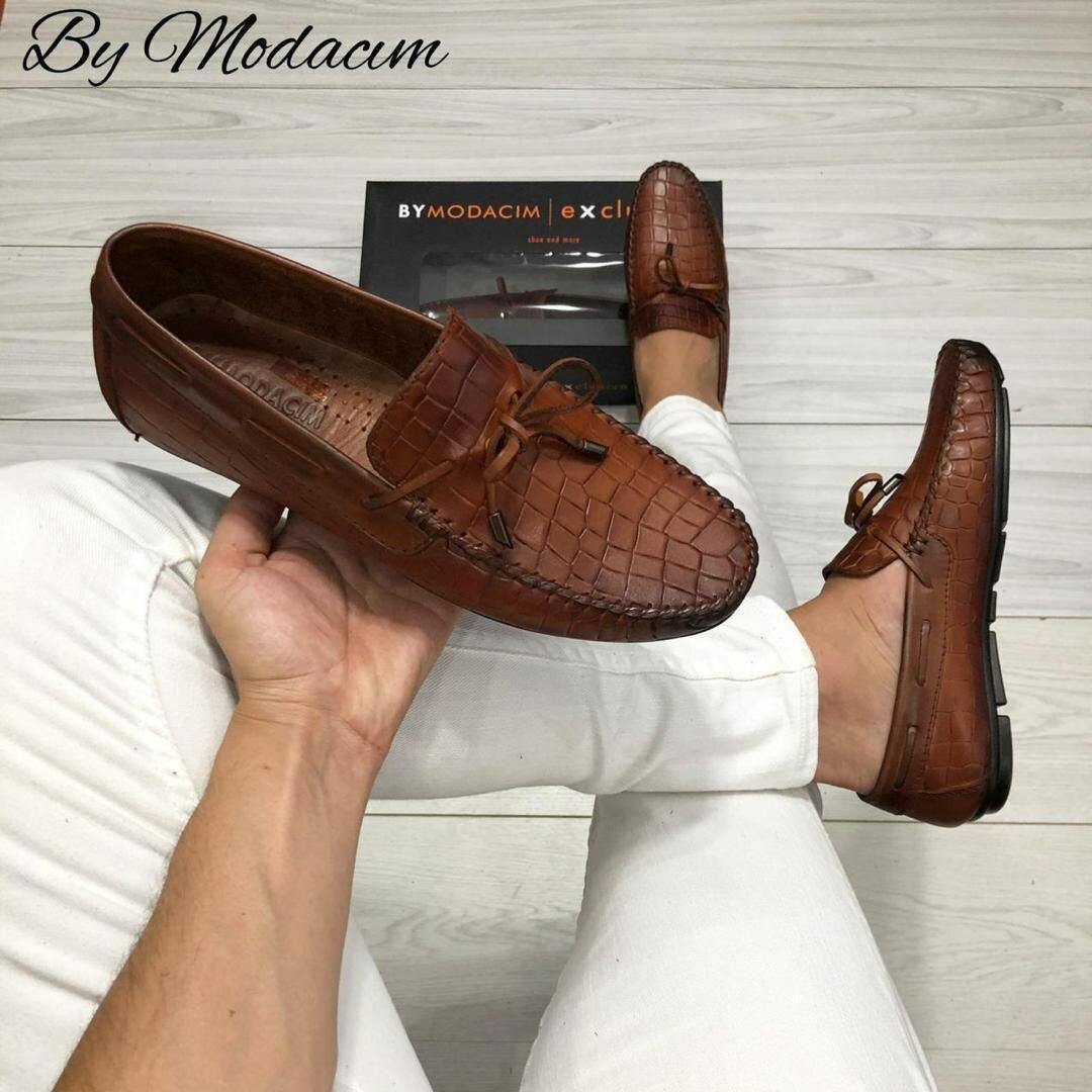 Mocassins élégants en cuir