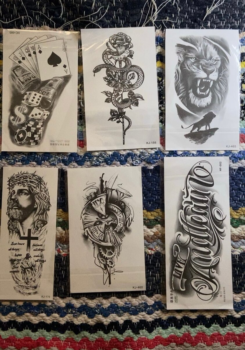 Tatouages temporaires artistiques