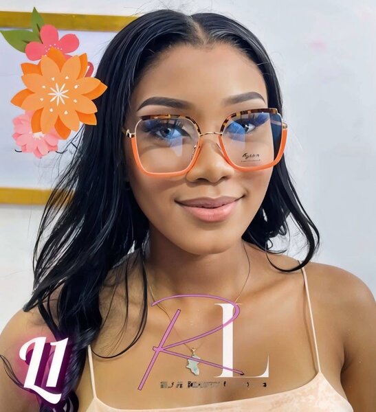 Lunettes tendance orange