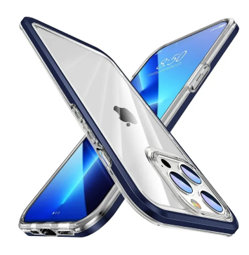 Transparent protective case for iPhone 13 Anti-shock Lightweight and does not yellow Anti-fingerprint, Blue