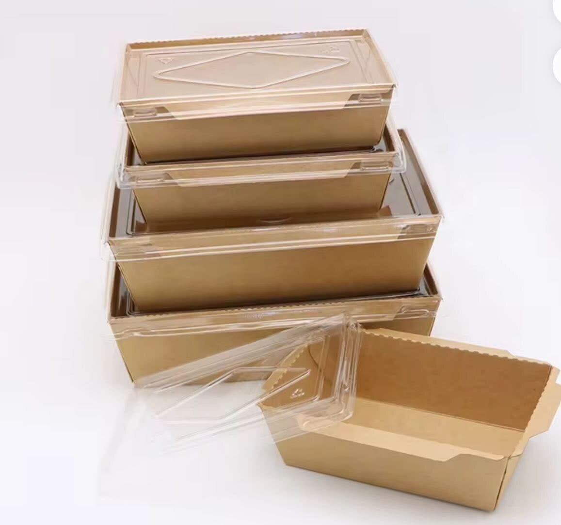 Boîtes Repas en Carton avec Couvercles