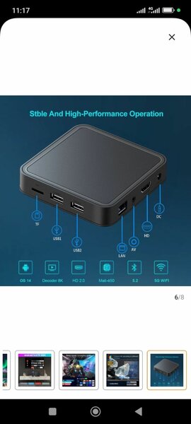 Box TV Android 14.0 8K UHD