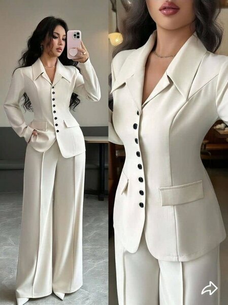 Ensemble tailleur femme blanc