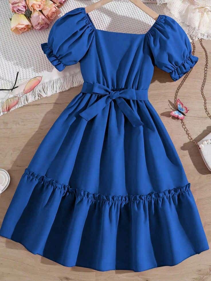Robe d'été élégante bleue