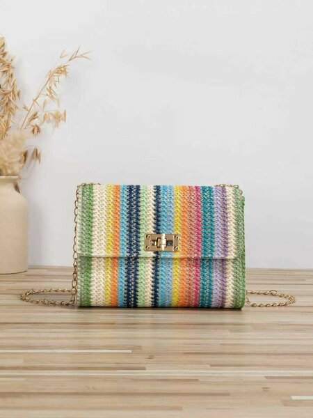 Sac bandoulière texturé chic