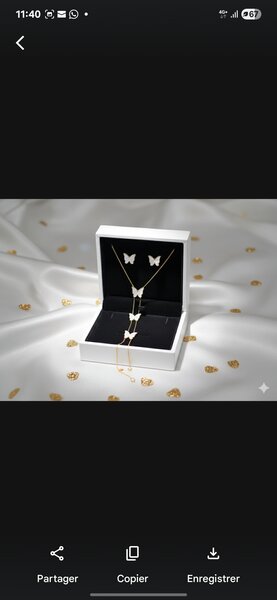 Collier Papillon Élégant