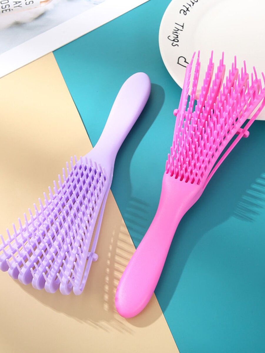 Brosse démêlante colorée