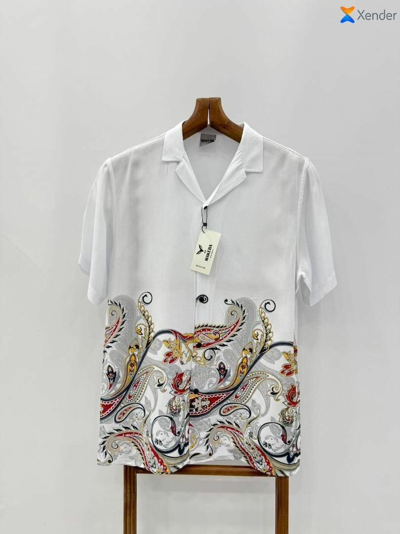 Chemise à motifs décontractée