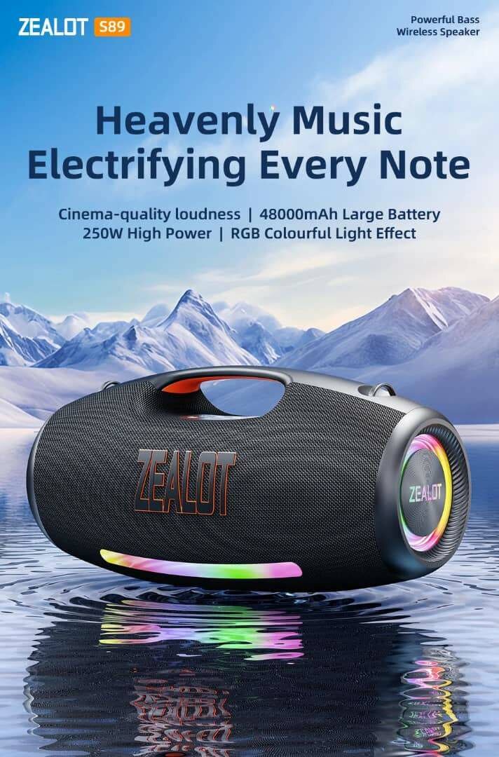 Enceinte Bluetooth ZEALOT 250W
