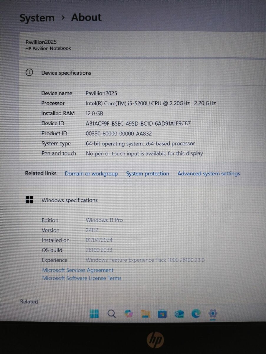 HP pavilion notebook