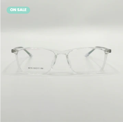 Square Transparent Acetate Unisex frame
