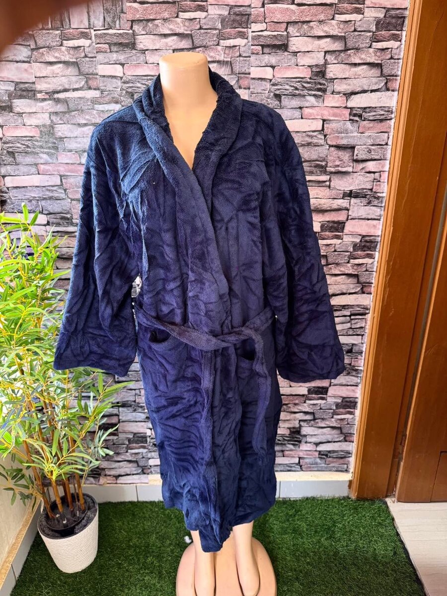 Peignoir en velours doux