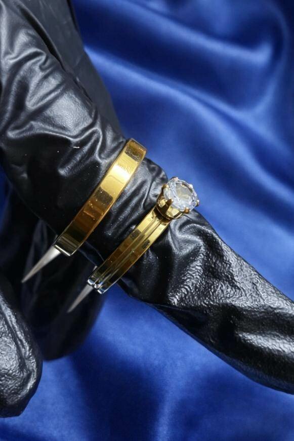 Bague élégante en or et diamants