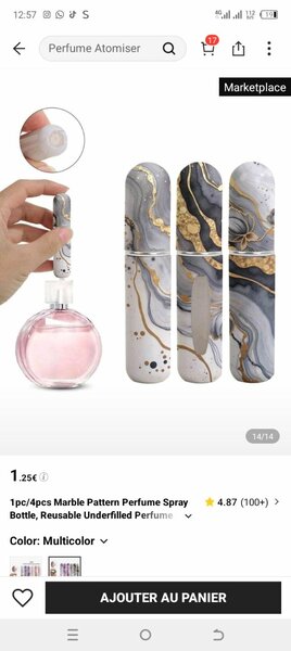 Vaporisateur de Parfum Marbré