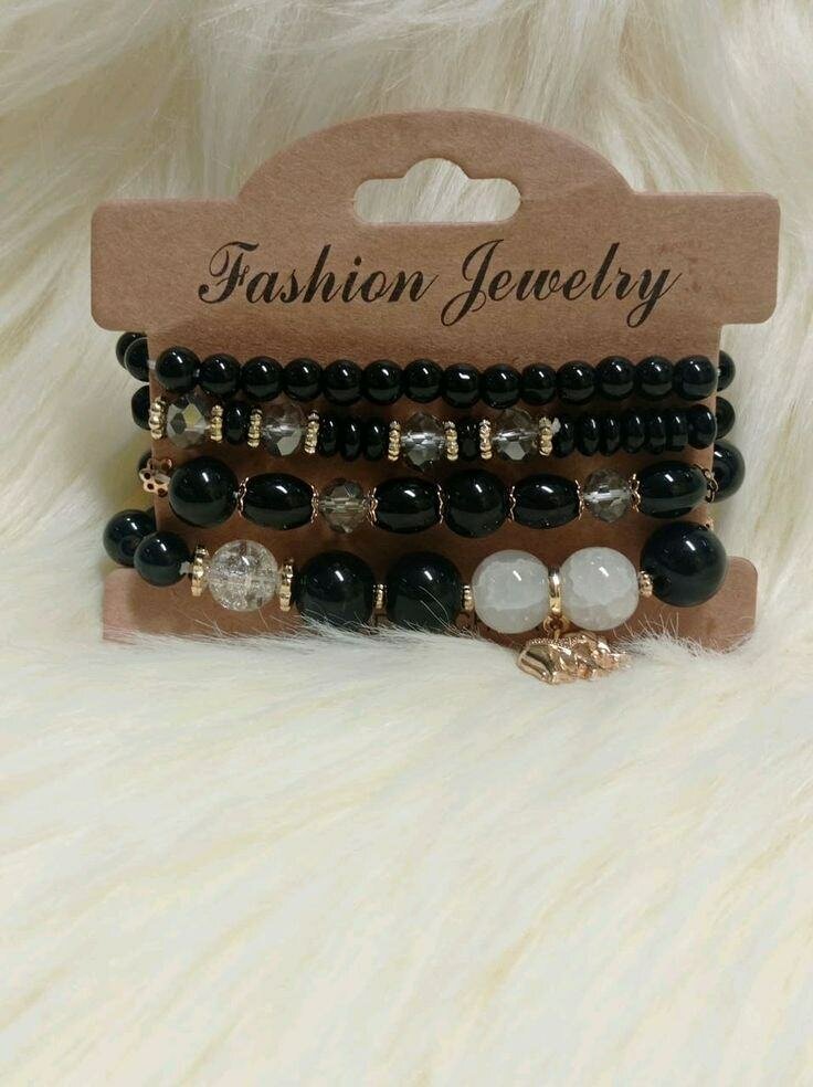 Ensemble de 4 Bracelets en Perles