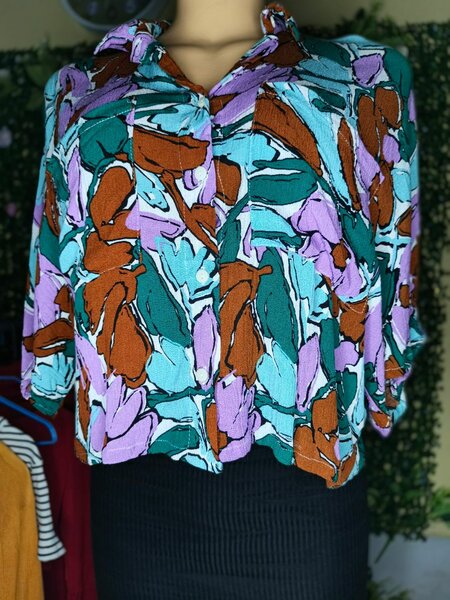 Chemisier à motifs colorés