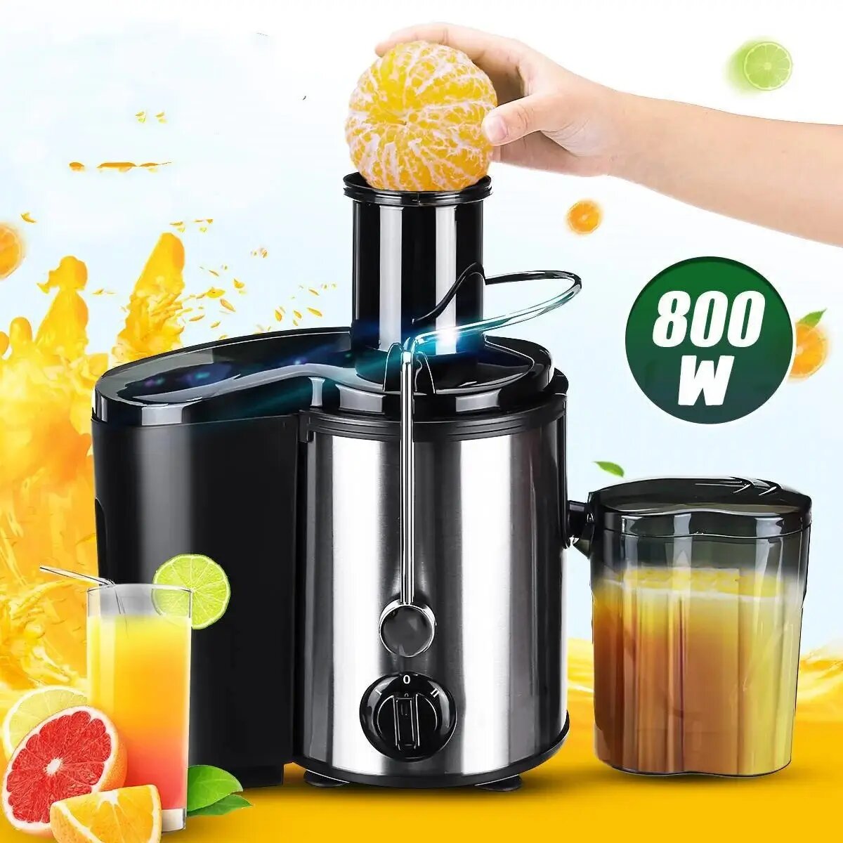 Sokany  Electric Juicer for Fruits & Veggies  1500W, Stainl