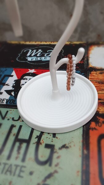 Miroir de Table Chat Blanc