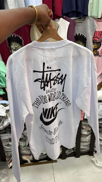 Haut manches longues Nike blanc