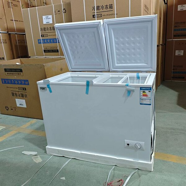 Congélateur coffre double compartiments