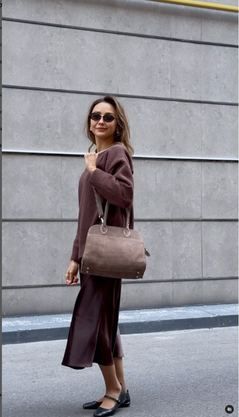 сумка коричневая