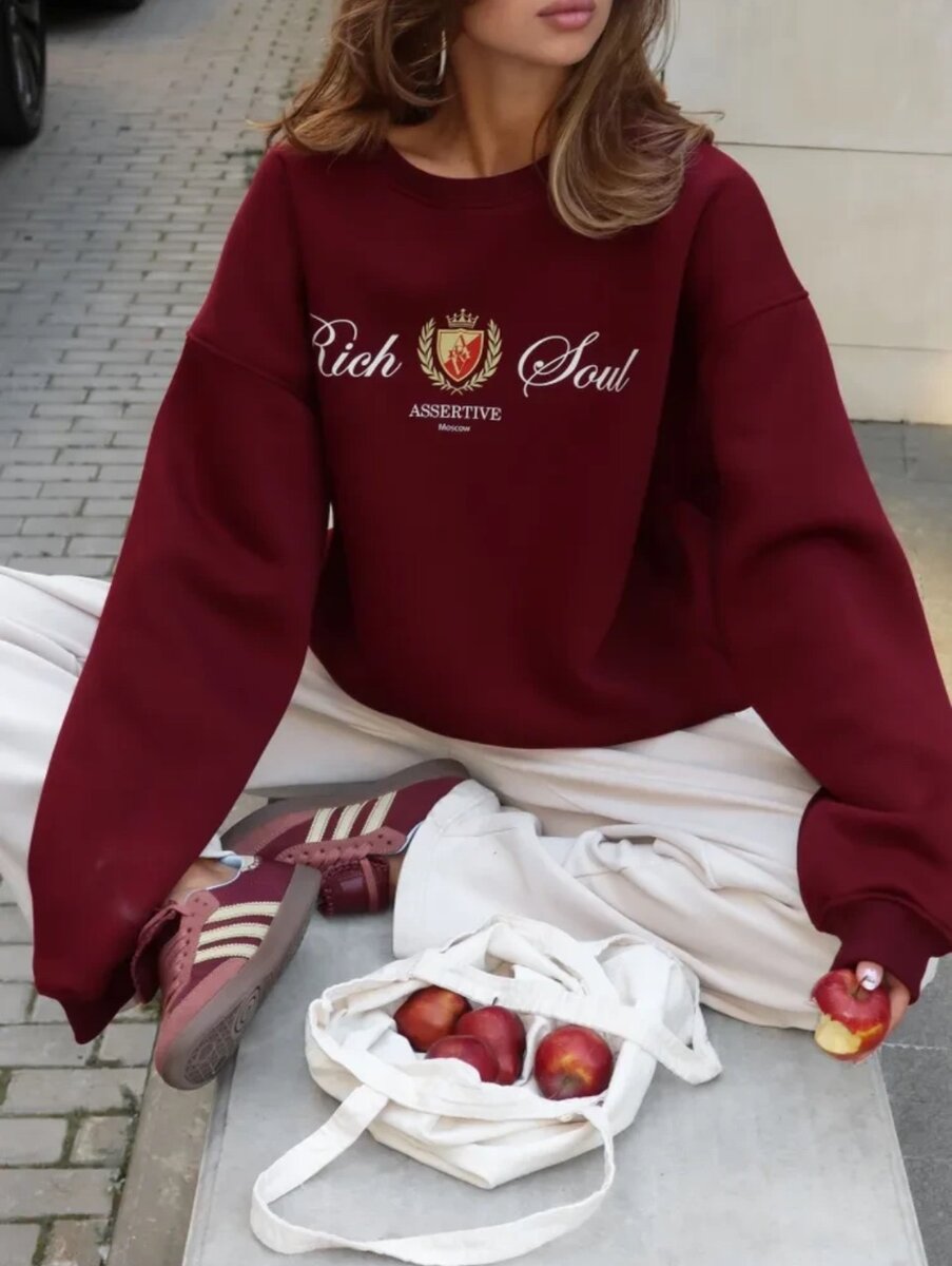 Свитшот на флисе