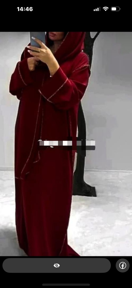 Robe longue en velours bordeaux