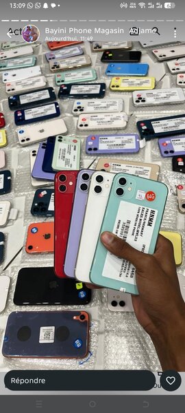 Smartphones iPhone variés