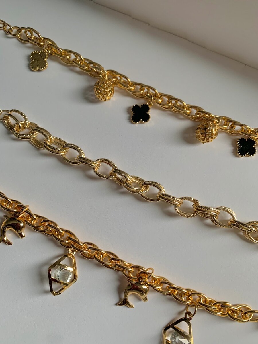 Imprint Cuban charm bracelets