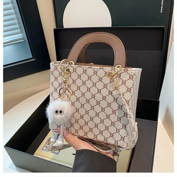 Sac à main élégant motif géométrique