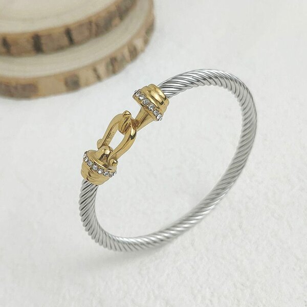 Bracelet en Acier et Zircon