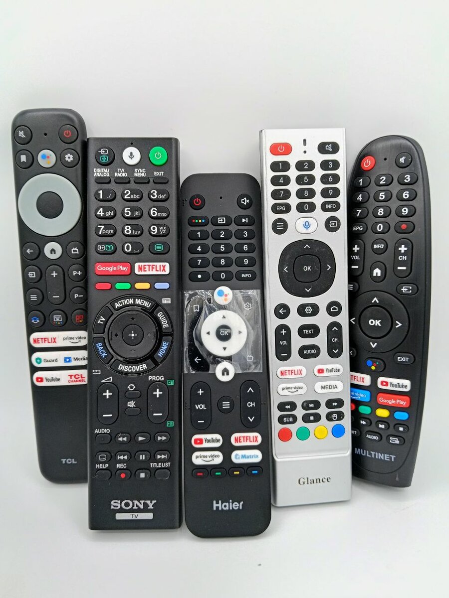 Haier , samsung, tcl, sony , galance ، multinet remote