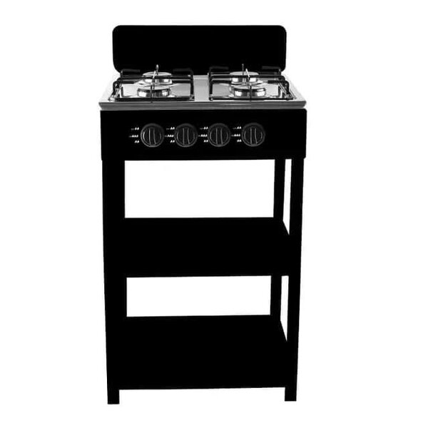 Delron 4 Burner Gas cooker stand and shelves