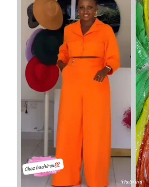 Ensemble orange élégant