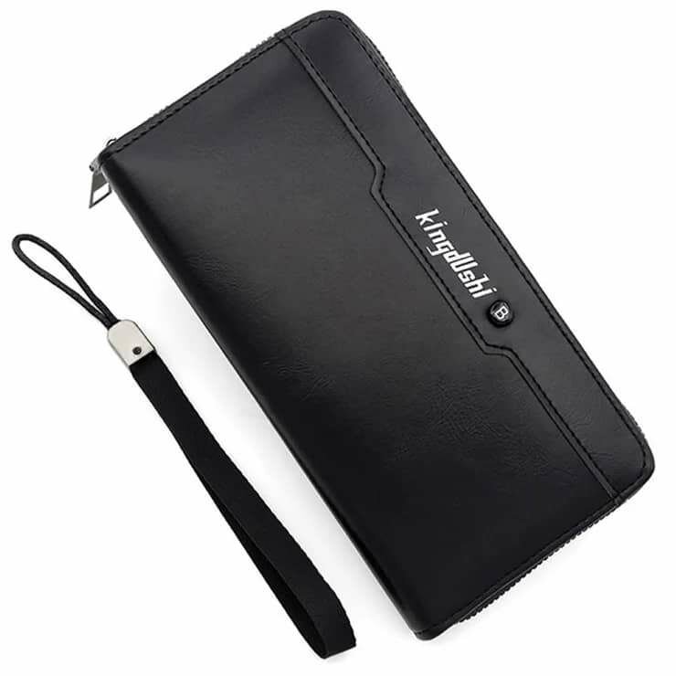 Porte monnaie long en cuir PU