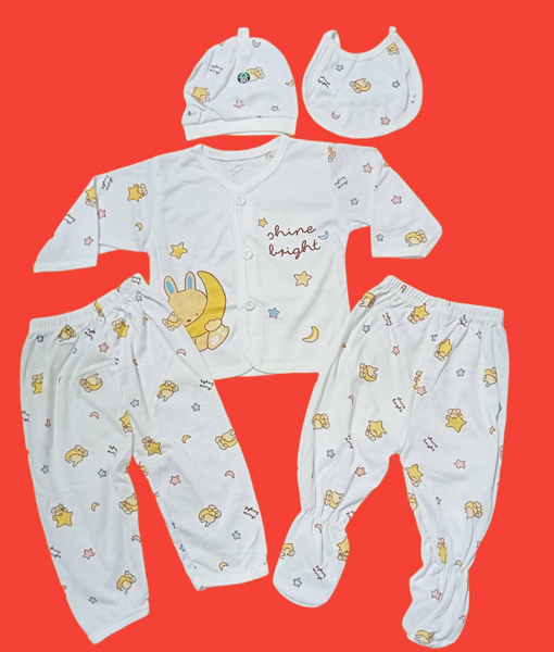 New Born baby unisex 5 pcs Set Full Sleeves importad