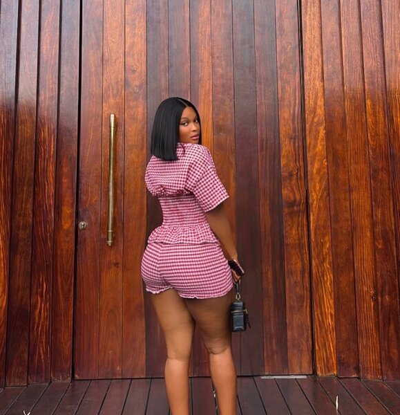 Ensemble à carreaux chic