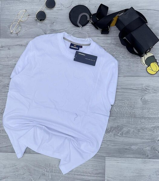 T-shirt de coton couleur unique