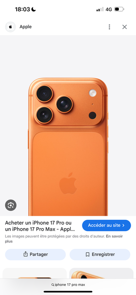 iPhone 17 Pro Max Orange