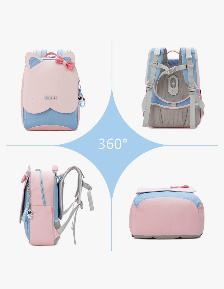 Cute Backpack Cat School Bag for Girls