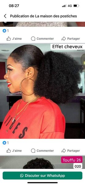 Chignon Afro Volumineux