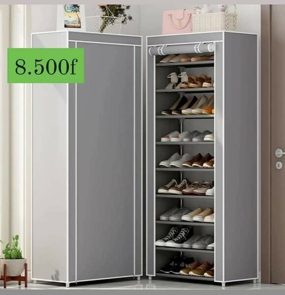  Étagère de chaussures 9 niveaux 